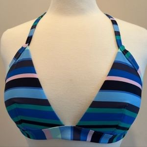 NWOT Aerie Striped Triangle Swimsuit Bikini Top New!